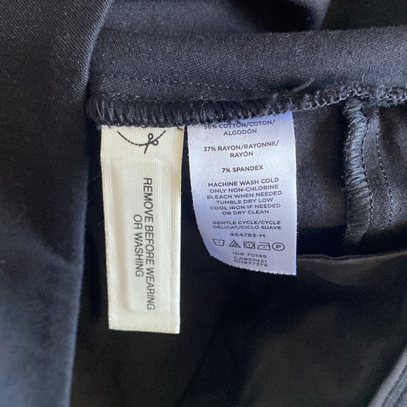 12 Ann Taylor Womens High Rise Buttonless Work Skinny Pant in Black - Picture 4 of 7